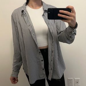 Stripped button up